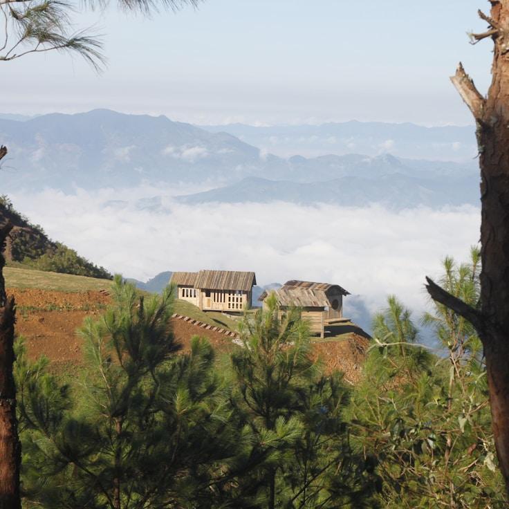 Entertainment zone at night in United States